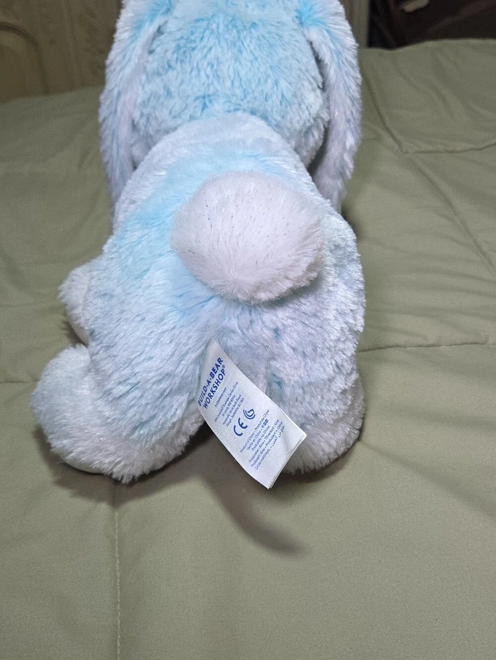 Build-A-Bear Blue & White Bunny Plush